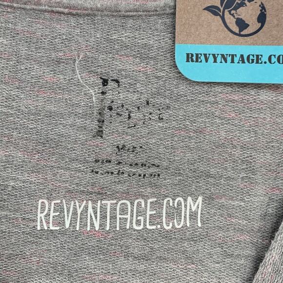 Upcycled Hand Printed Womens Medium Halloween Witch Please Long Sleeve Tee Shirt - Picture 4 of 5